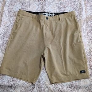 Pelagic Tan Flat-Front Men’s Shorts